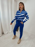 Modrý zebrovaný komplet Phoebe 27 Modrý zebrovaný komplet Phoebe