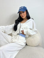 Športovo-elegantný biely komplet MILU