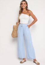 Svetlomodré voľné nohavice Klarisa