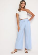 Svetlomodré voľné nohavice Klarisa – Obrázok 2