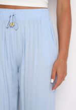 Svetlomodré voľné nohavice Klarisa – Obrázok 4